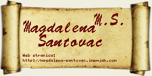 Magdalena Santovac vizit kartica